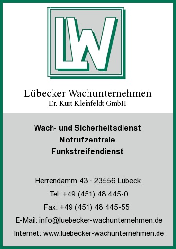 Lbecker Wachunternehmen Dr. Kurt Kleinfeldt GmbH