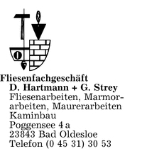 Fliesenfachgeschft D. Hartmann + G. Strey